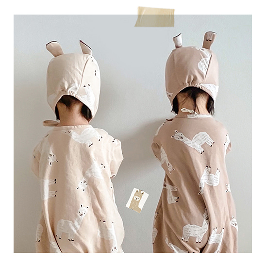 Llama Babysuit 2 SET (라마 바디수트+모자)